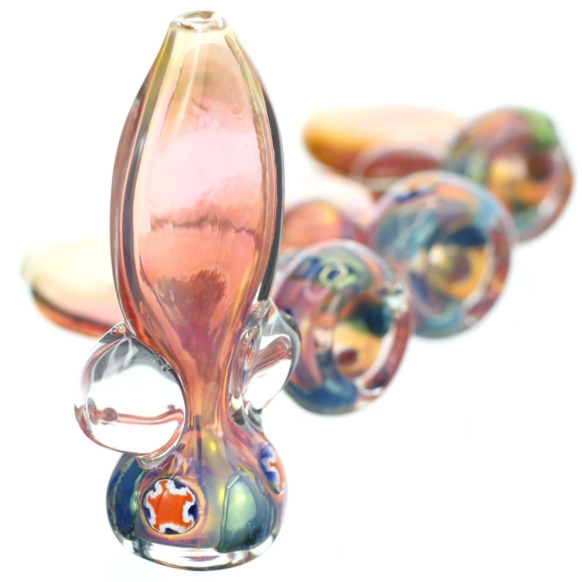 Himalayan Glass Glass Oceanside Shell Pipe