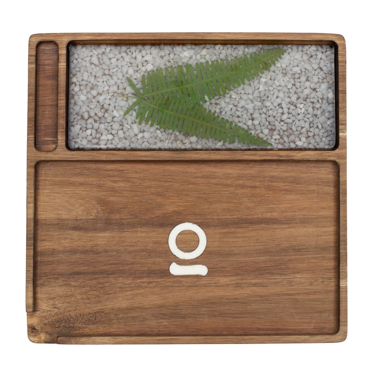 ONGROK Leaf Premium Natural Acacia Wood Tray | 9.5" x 9.5"