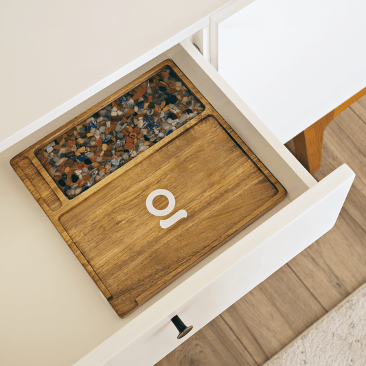 ONGROK Premium Natural Acacia Wood Tray | 9.5" x 9.5"