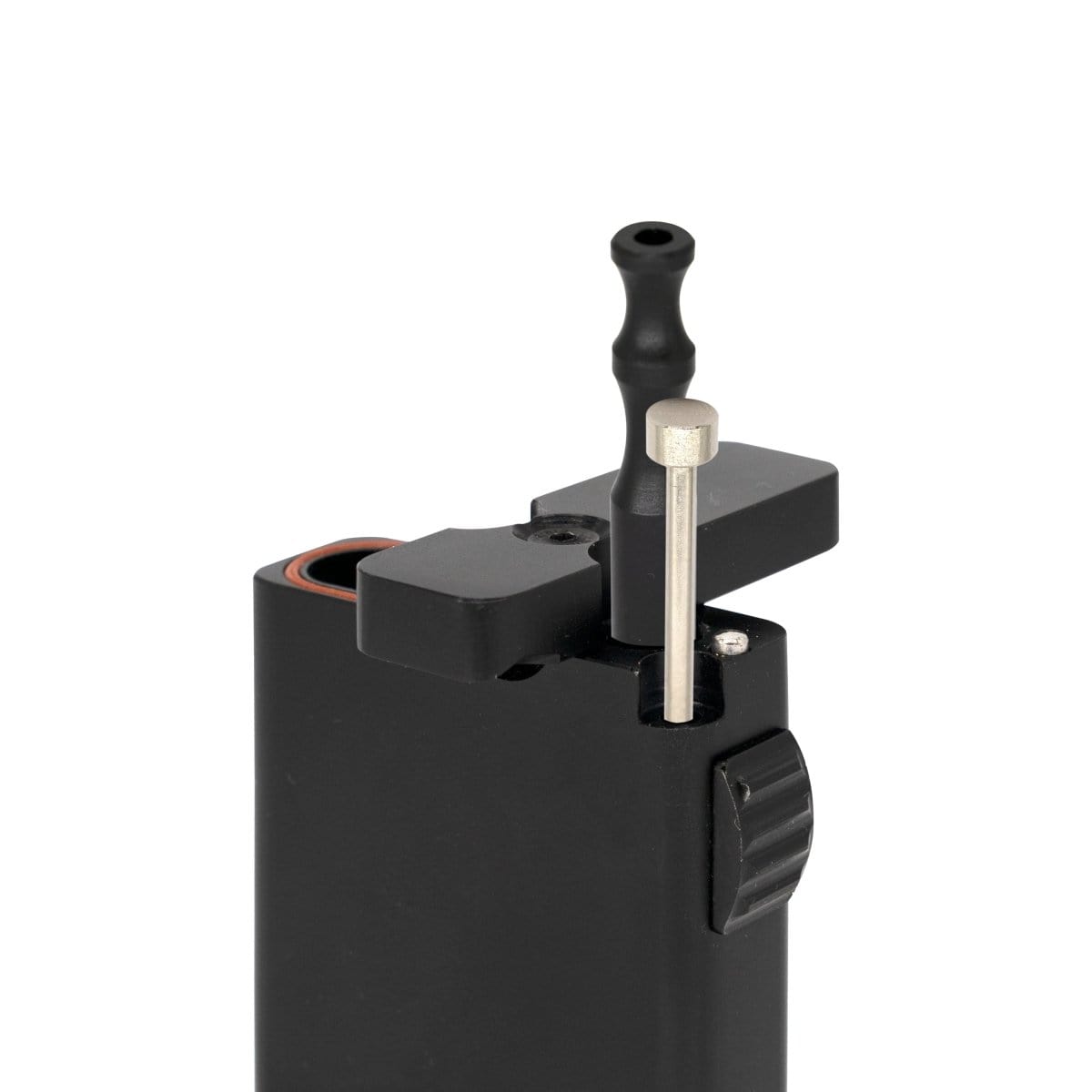 The Aluminum Dugout Pipe is shown in a close-up, angled view, with its open lid revealing the internal chamber.