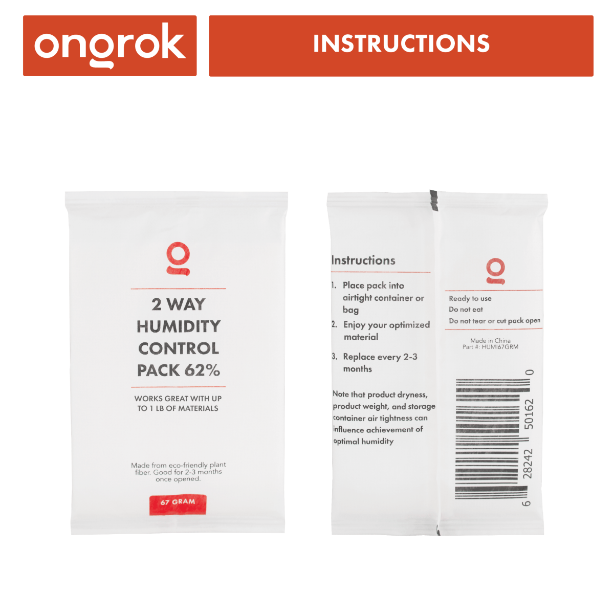 ONGROK USA 67 Gram Humidity Pack