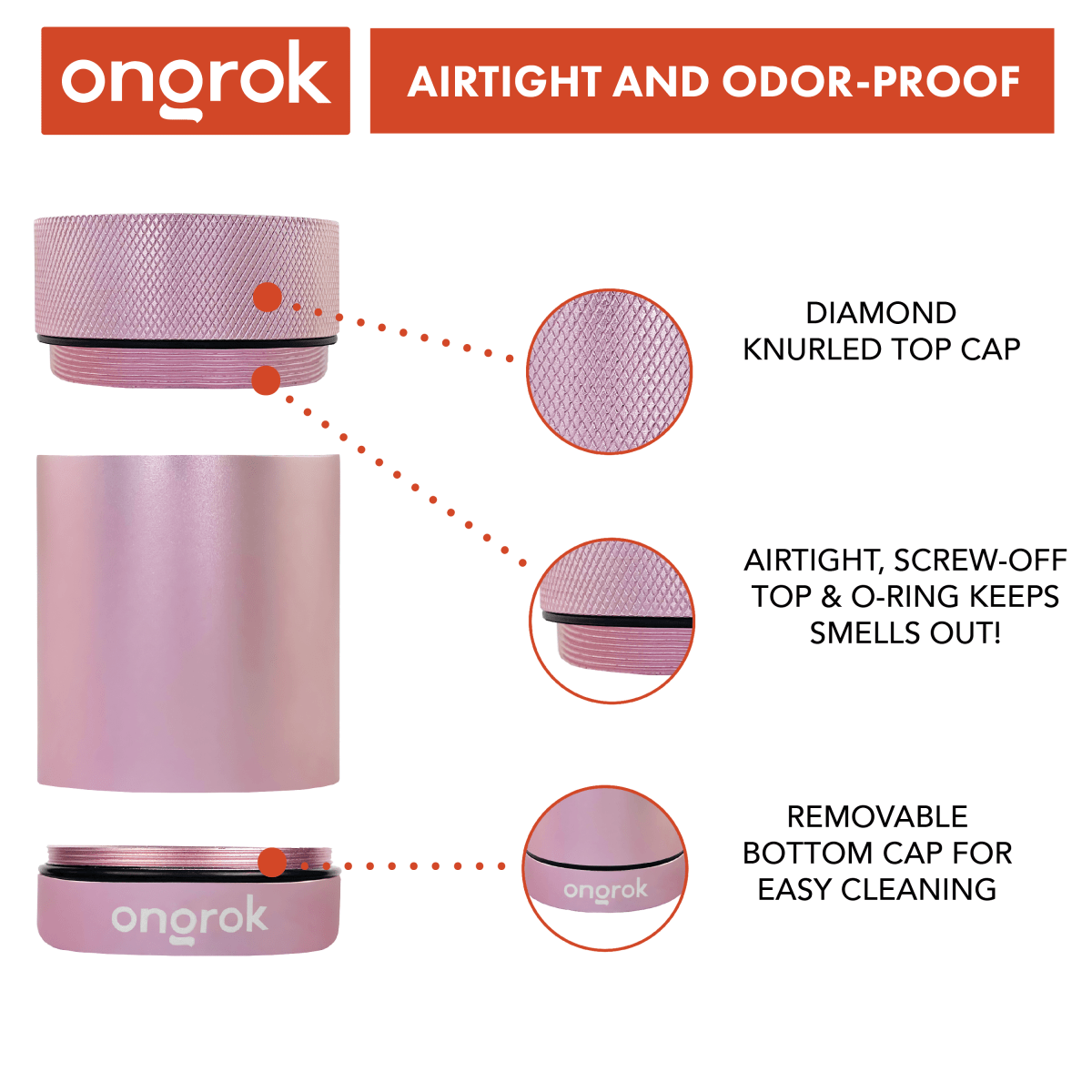 An ongorok Aluminum Metal Storage Jar is shown in a close-up, angled view, highlighting its textured cap and silver finish.