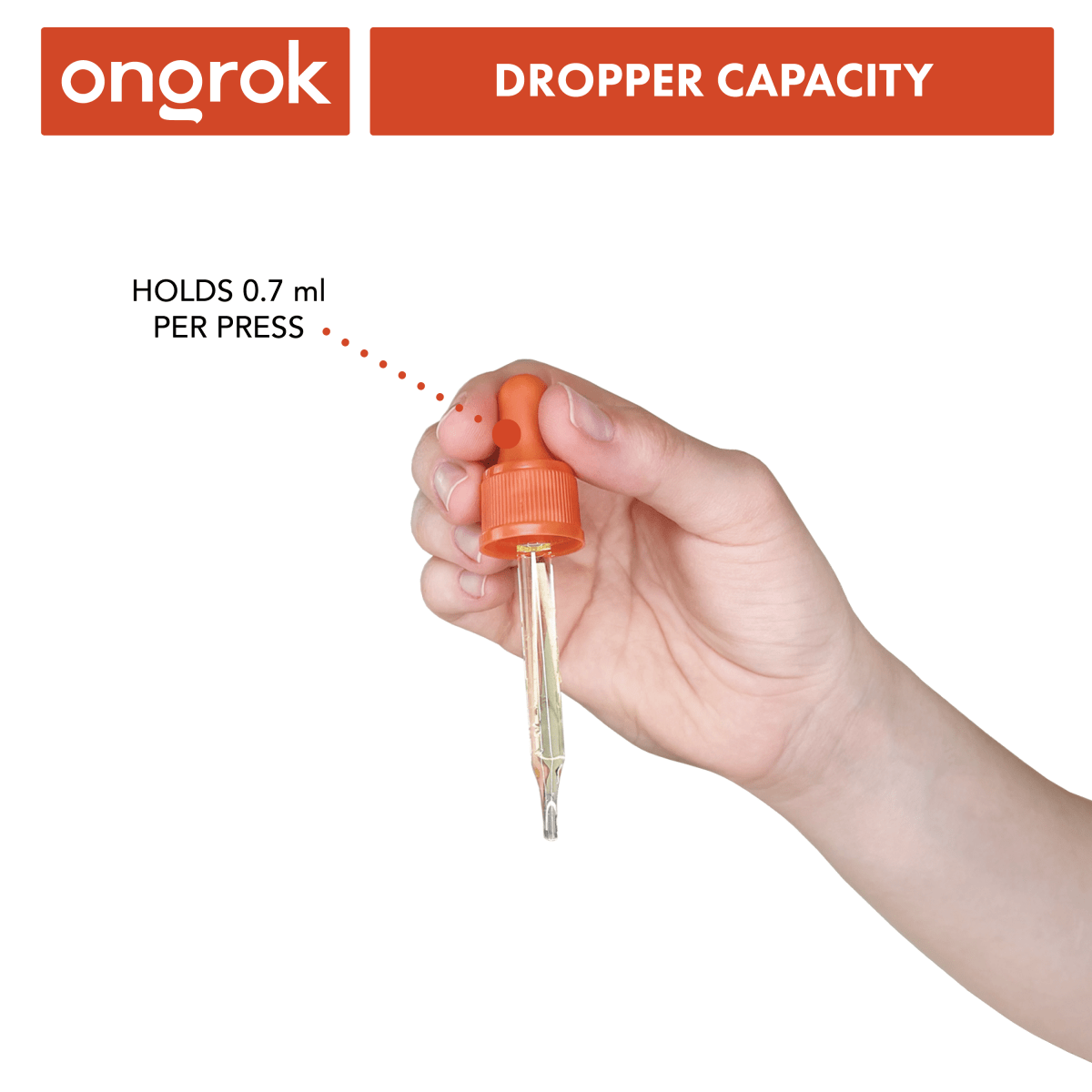 ONGROK USA Glass Dropper Jars, 6 pack