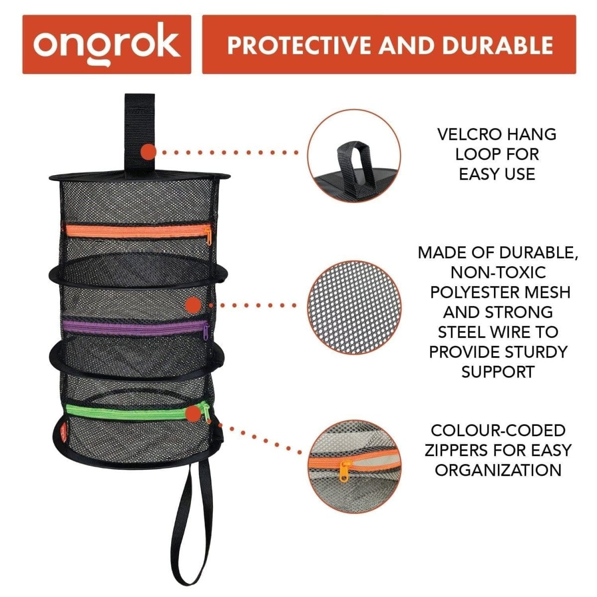 ONGROK USA Mesh Drying Net