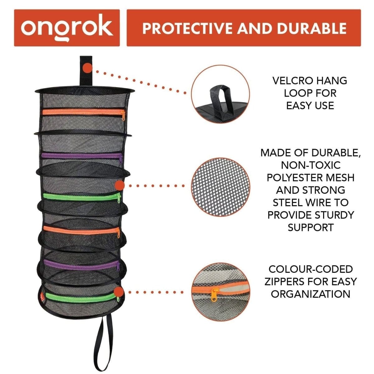ONGROK USA Mesh Drying Net