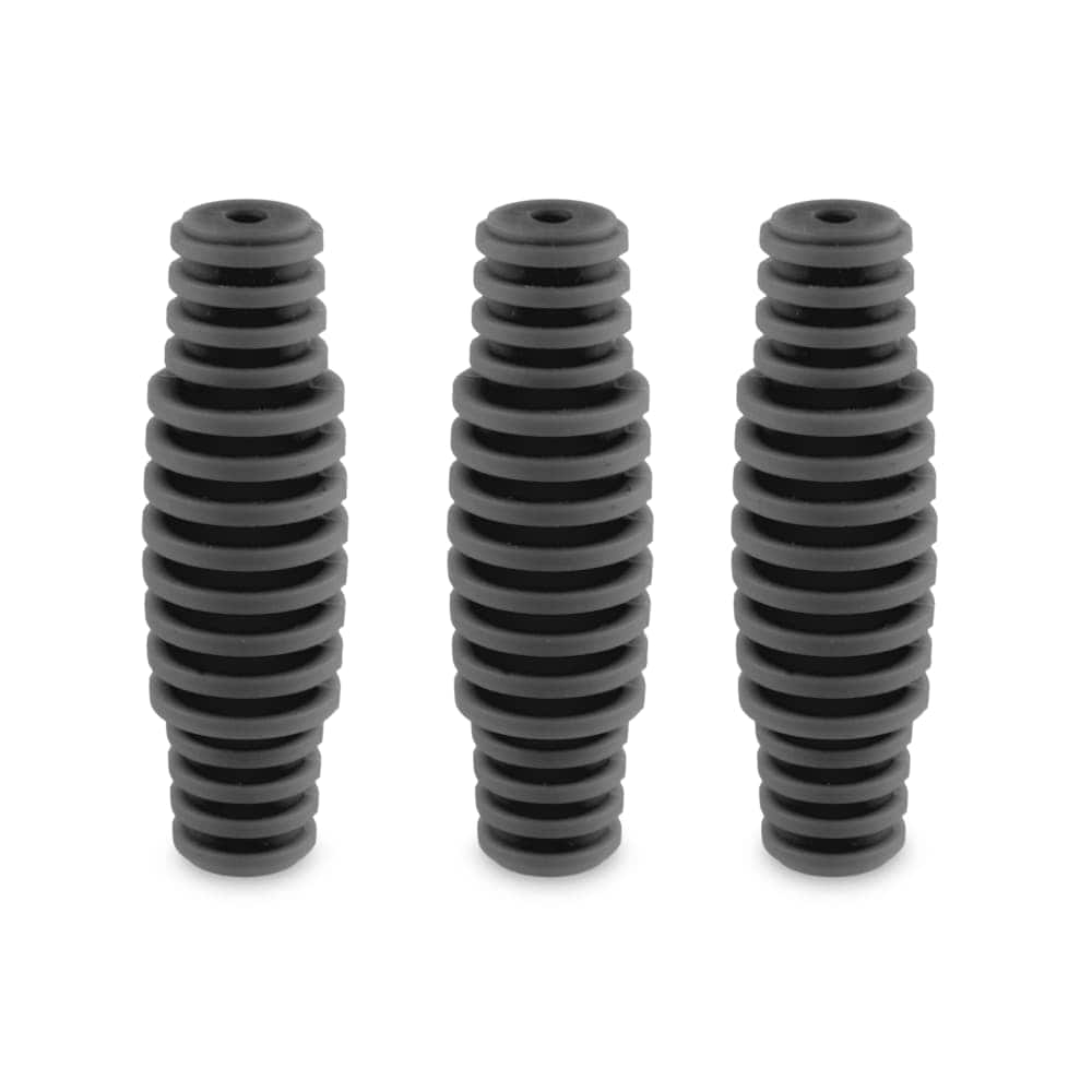 A top-down view of the Ooze Banger Hanger Silicone Banger Stand, showcasing its circular, dark-colored design.