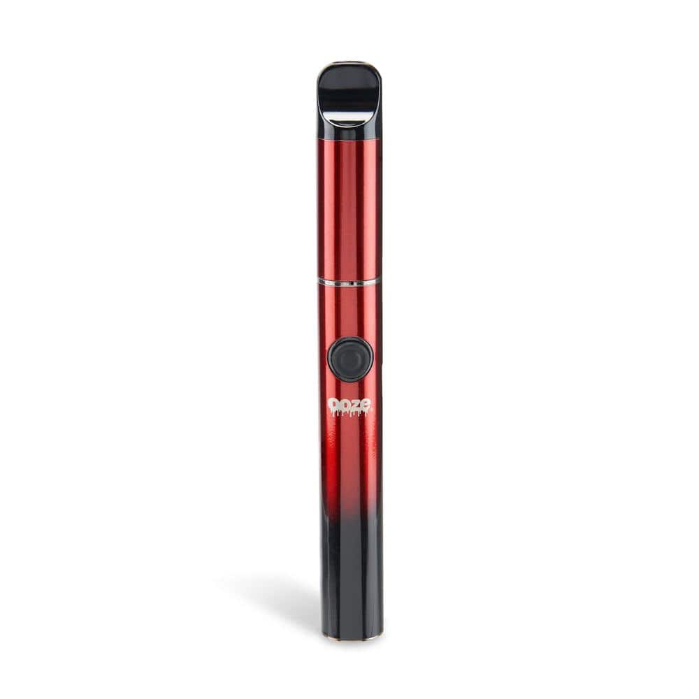 Front view of the Ooze Signal 650 mAh Concentrate Vaporizer Pen, a sleek, silver and black pen-style device on a plain white background.