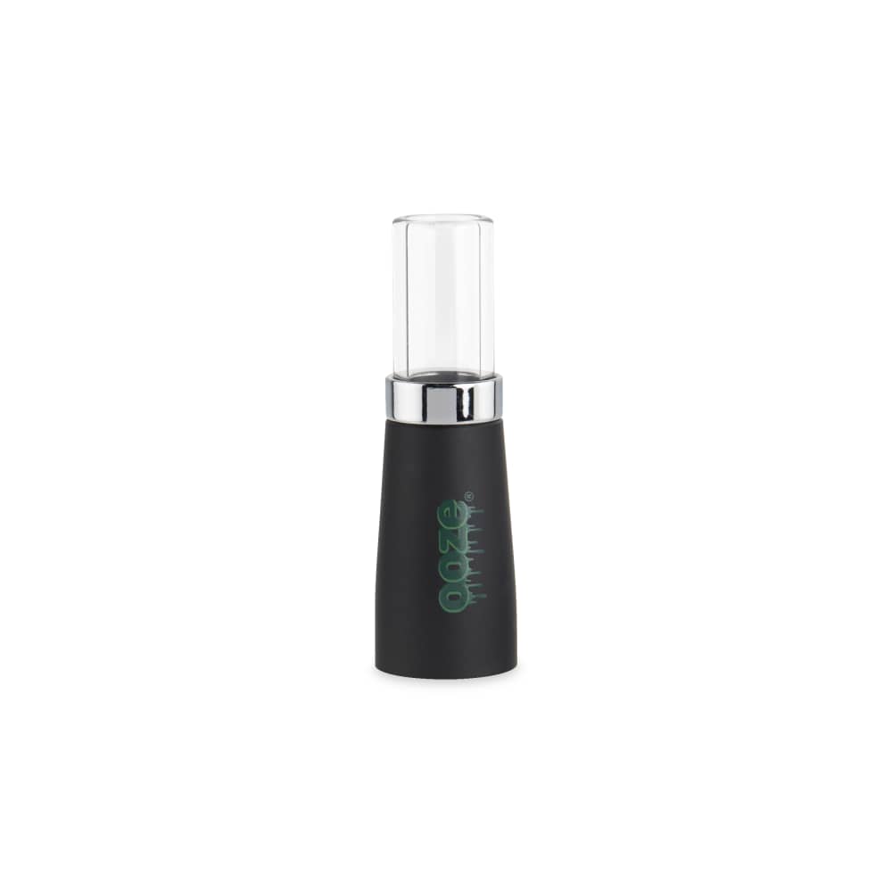 A studio shot of the Ooze Fusion Atomizer Vape Battery, displaying its sleek, cylindrical shape against a white backdrop.