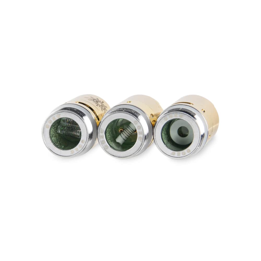 Close-up view of the Ooze Fusion Vape Atomizer, showcasing its metallic finish and internal components against a neutral background.