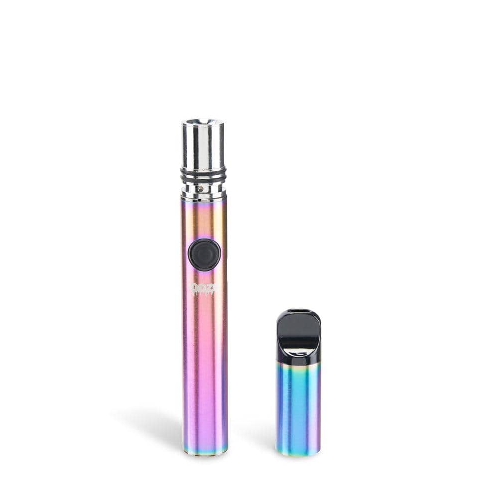 A straight-on view of the Ooze Signal 650 mAh Concentrate Vaporizer Pen, showcasing its silver metallic finish.