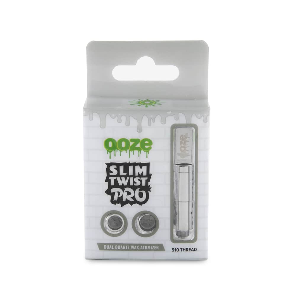 A studio shot of the Ooze Slim Twist Pro Atomizer, presented at a slight angle against a plain white background.