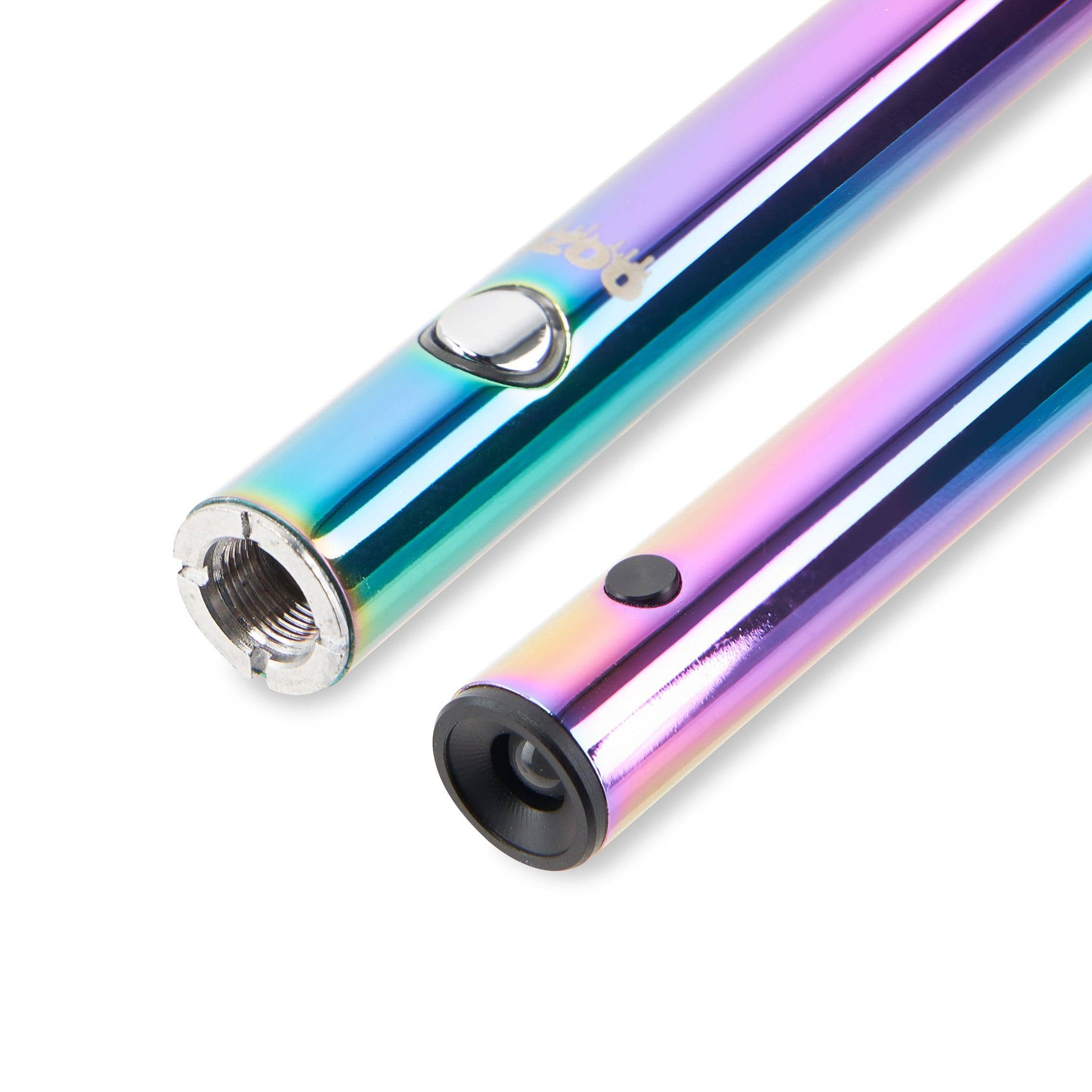 Close-up angled view of the Ooze Wink 290 mAh Vape Battery Flashlight, displaying its sleek, reflective finish.