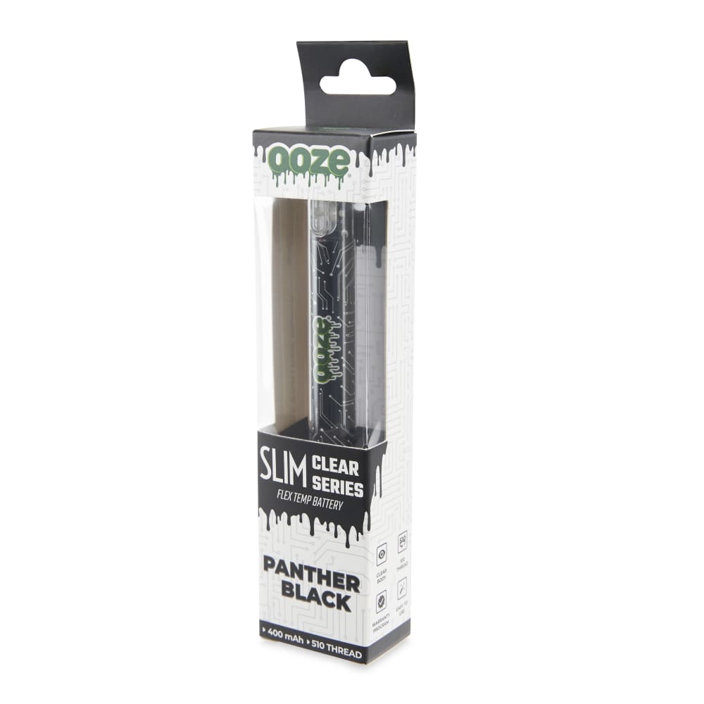 Ooze Batteries and Vapes Slim Clear Series Transparent 510 Vape Battery