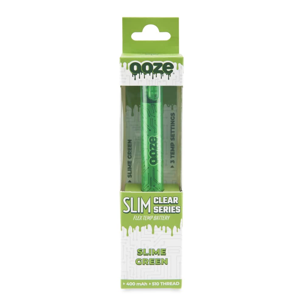 Ooze Batteries and Vapes Slim Clear Series Transparent 510 Vape Battery