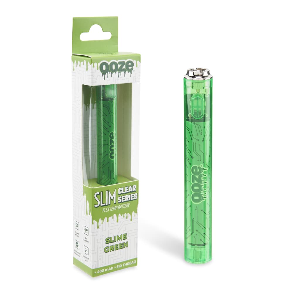 Ooze Batteries and Vapes Slim Clear Series Transparent 510 Vape Battery