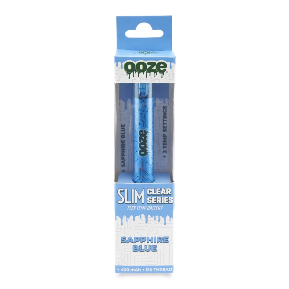 Ooze Batteries and Vapes Slim Clear Series Transparent 510 Vape Battery