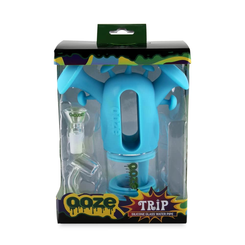 Ooze Silicone and Glass Trip Pipe Silicone Bubbler