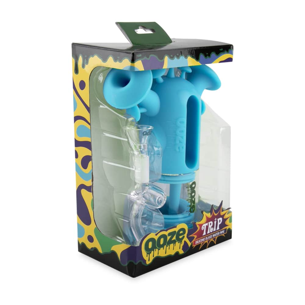 Ooze Silicone and Glass Trip Pipe Silicone Bubbler
