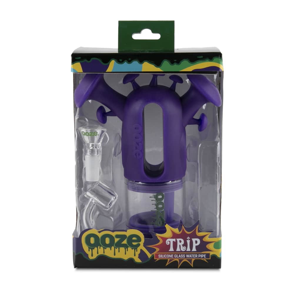 Ooze Silicone and Glass Trip Pipe Silicone Bubbler