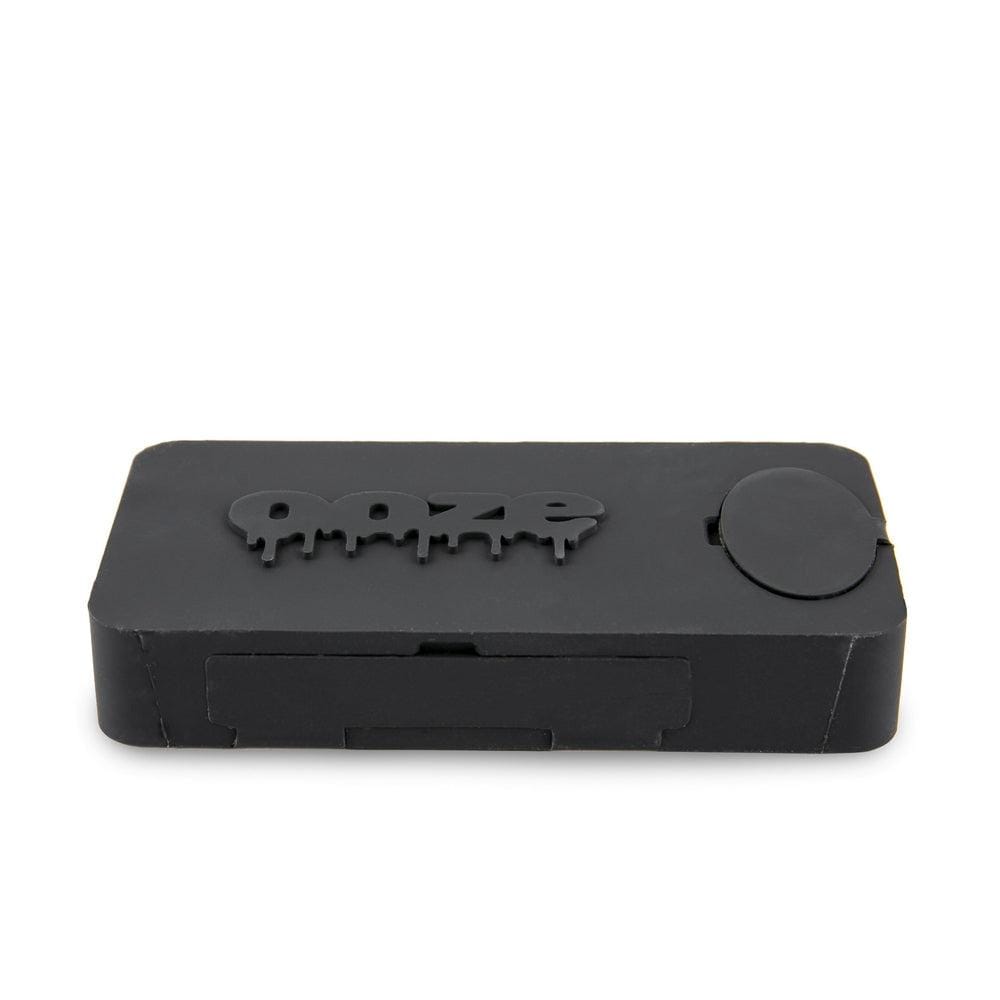 A close-up shot of the black Ooze Slugger Silicone Dugout, angled to showcase its smooth, compact design.