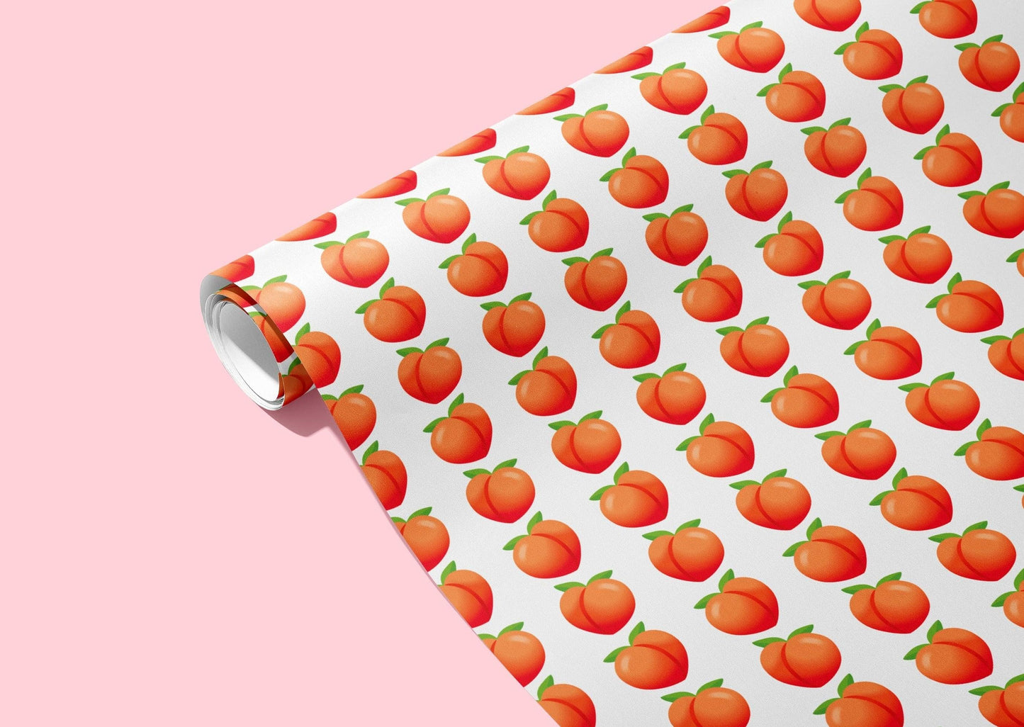 KushKards Wrapping Paper 🍑 Peach Naughty Wrapping Paper