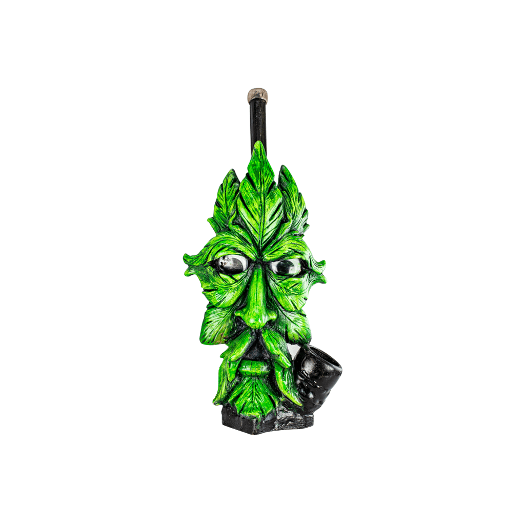 Medusa Customs Smoking Pipes Green Face Medusa Customs Hand Carved Pipes