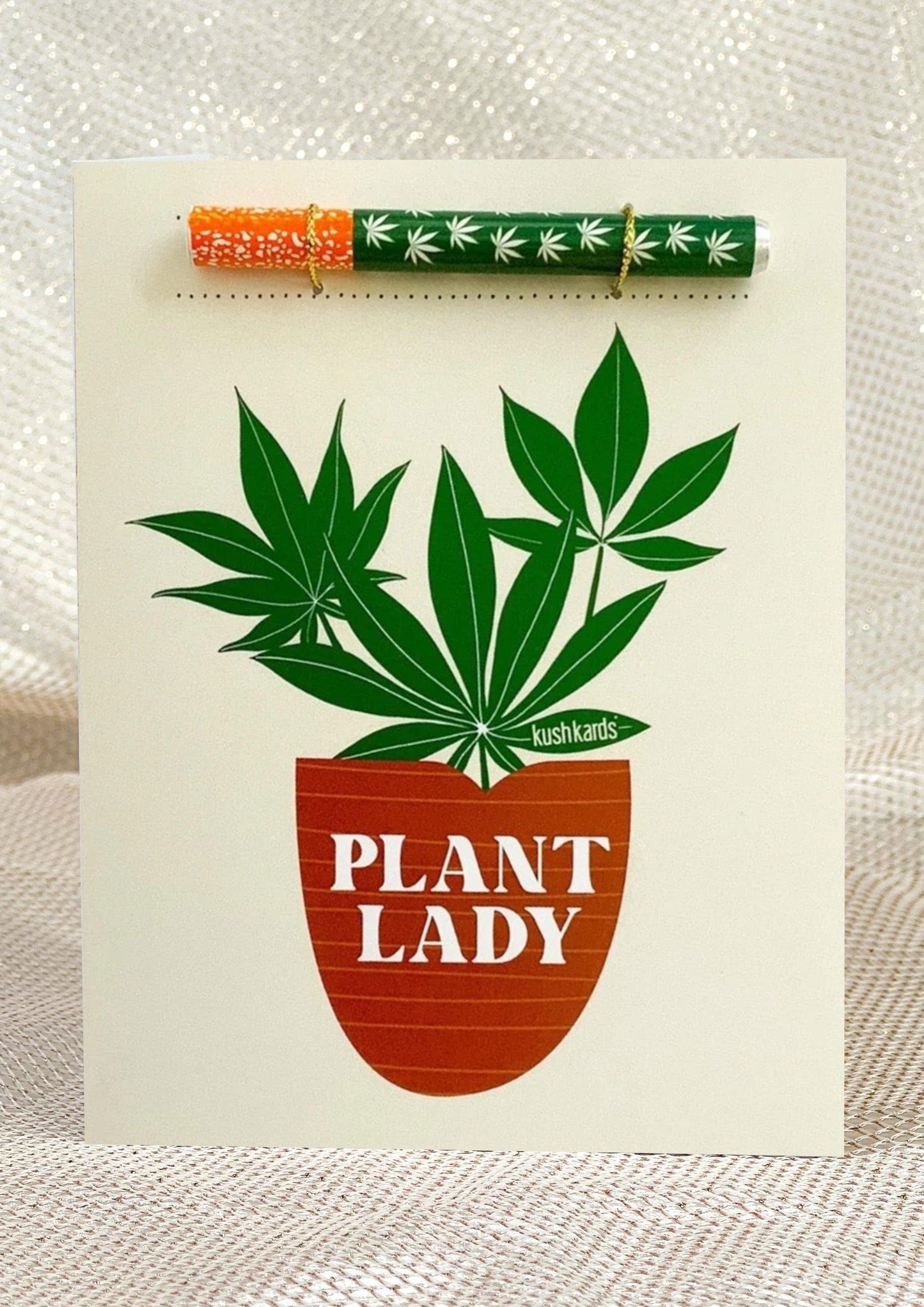 KushKards Greeting Card 🪴Plant Lady Cannabis Greeting Card