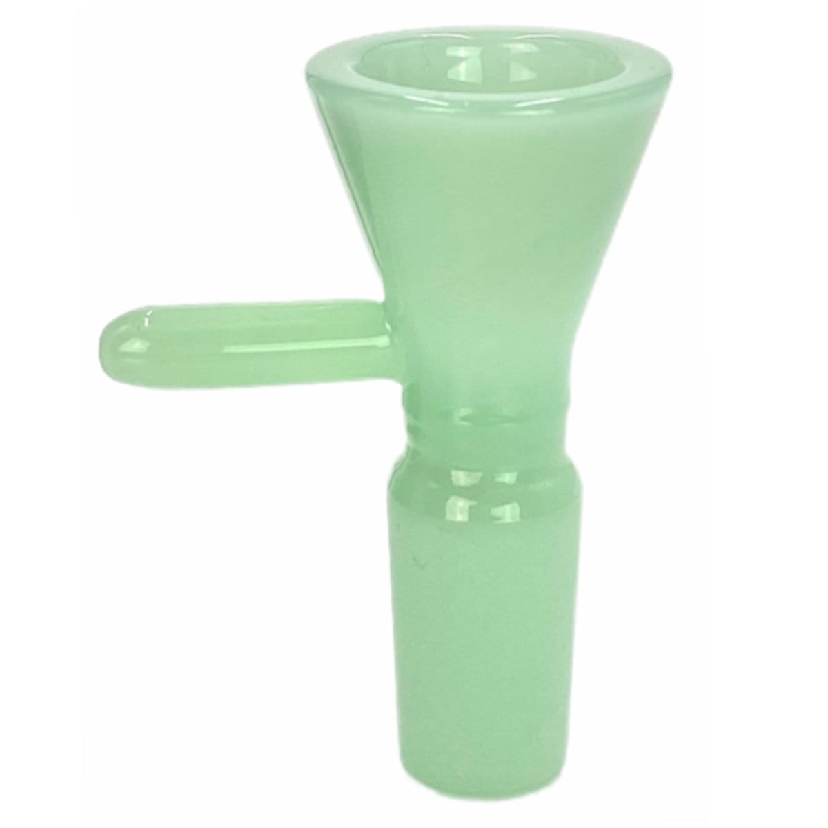 A close-up of the 14mm Bowls, displaying a clear glass bowl with a rounded shape and visible joint connection.