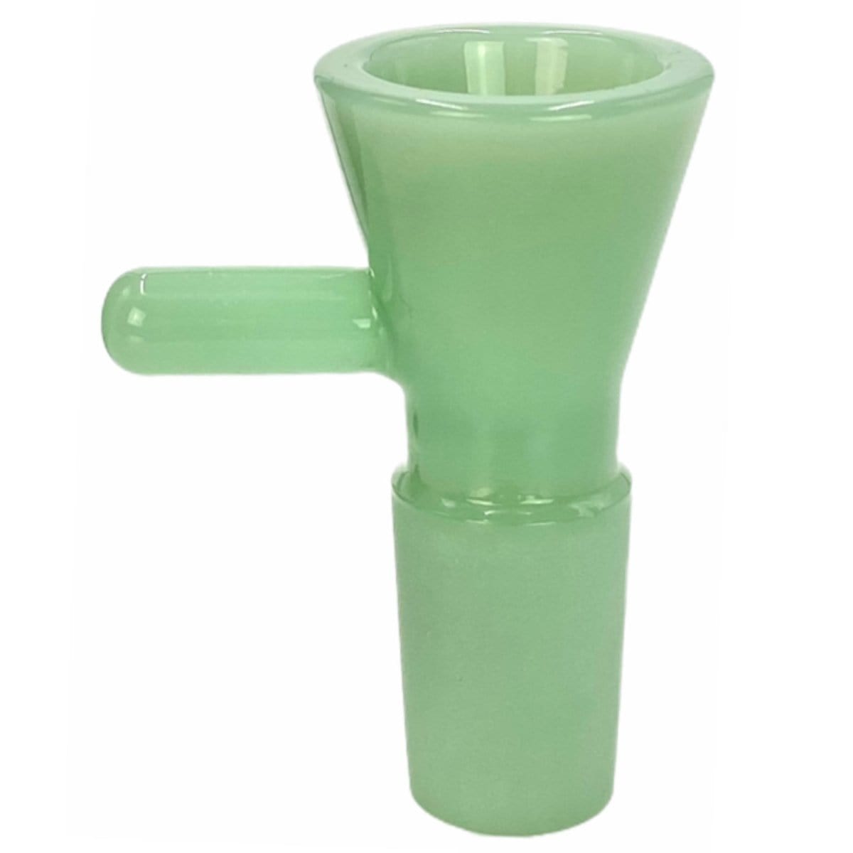 Close-up front view of the Prism 18mm Bowls in a translucent grape jolly rancher green, shown against a plain white background.