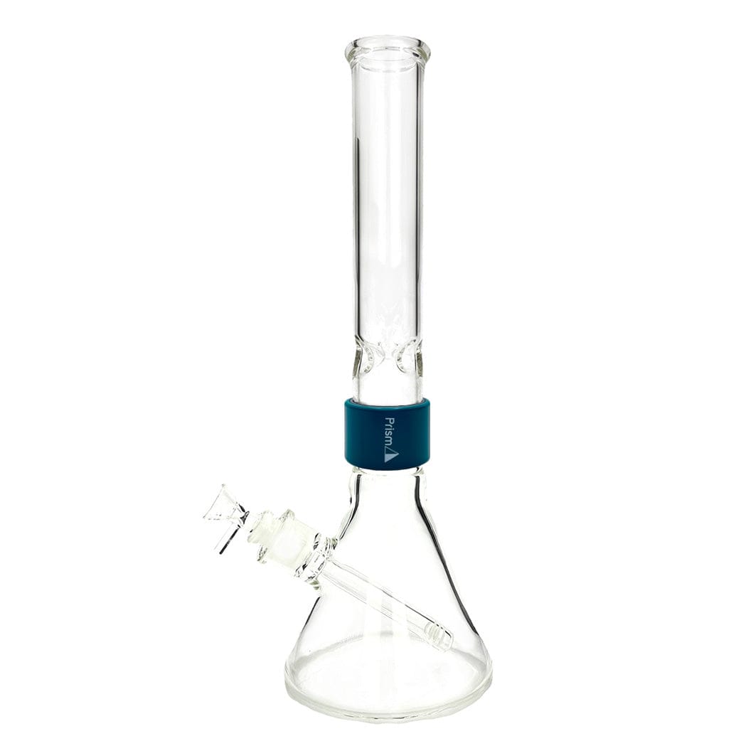 Front view of the CLEAR TALL BEAKER SINGLE STACK, a clear glass beaker positioned on a plain white background.