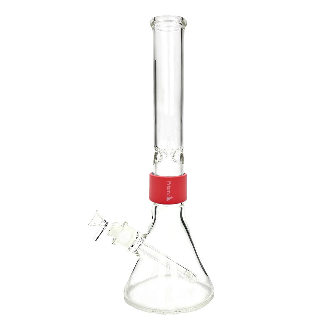 A front view of the CLEAR TALL BEAKER SINGLE STACK, showing a tall, clear glass beaker against a plain white background.