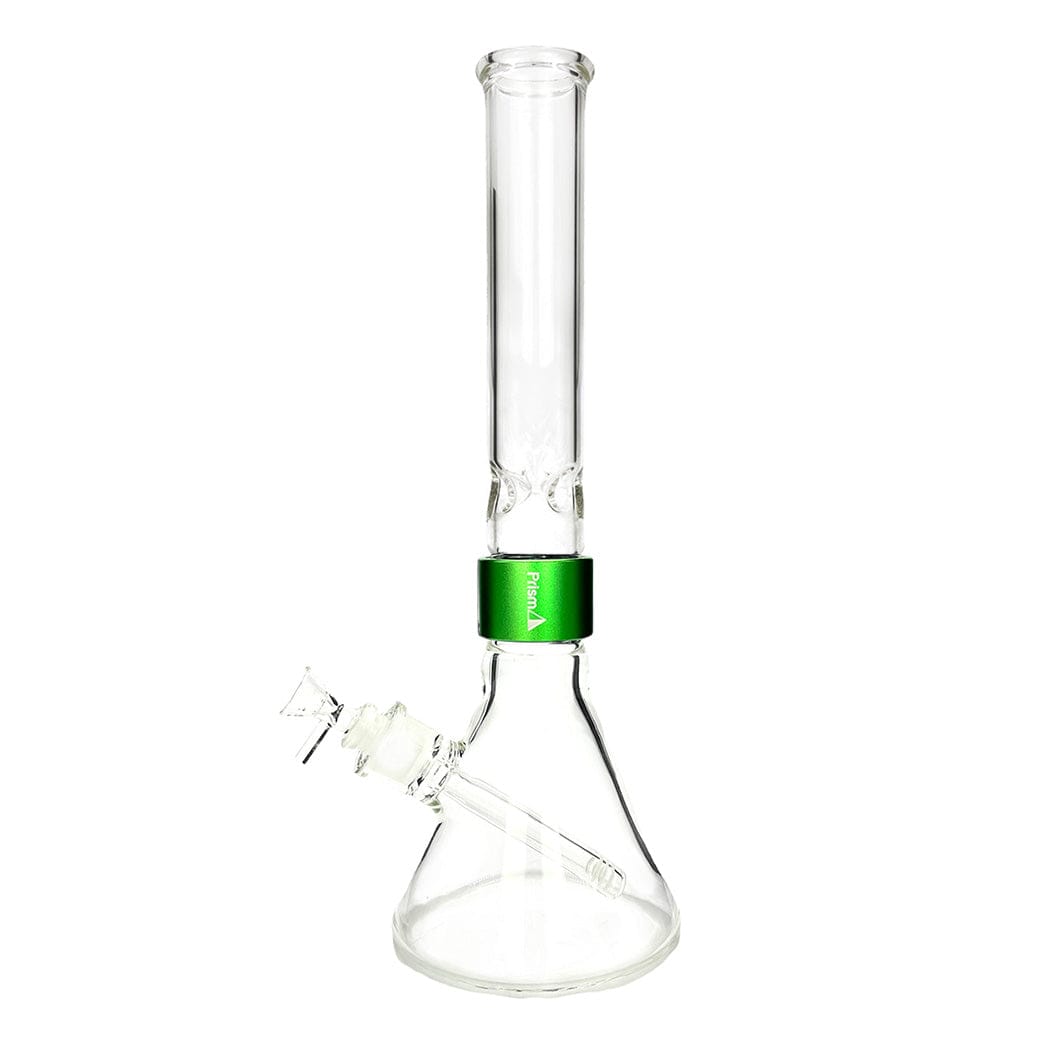 Front view of the CLEAR TALL BEAKER SINGLE STACK, a clear glass beaker with a single stack design against a plain white background.