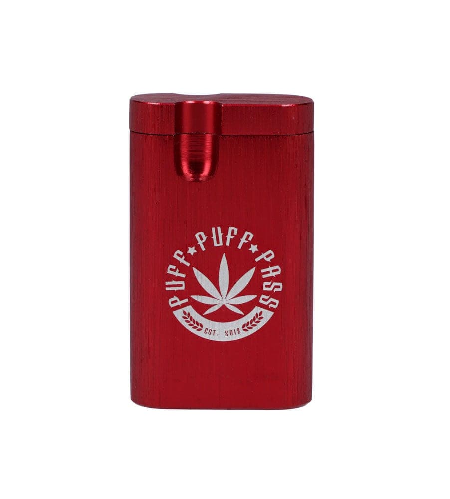 A close-up, angled view of the Aluminum Dugouts, showing a sleek, metallic container against a plain, dark background.