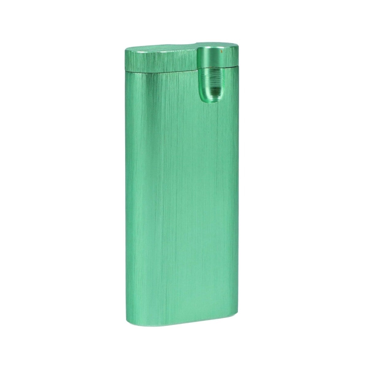 A sleek, metallic view of the Aluminum Dugouts, showcasing a simple, rectangular design against a plain white backdrop.