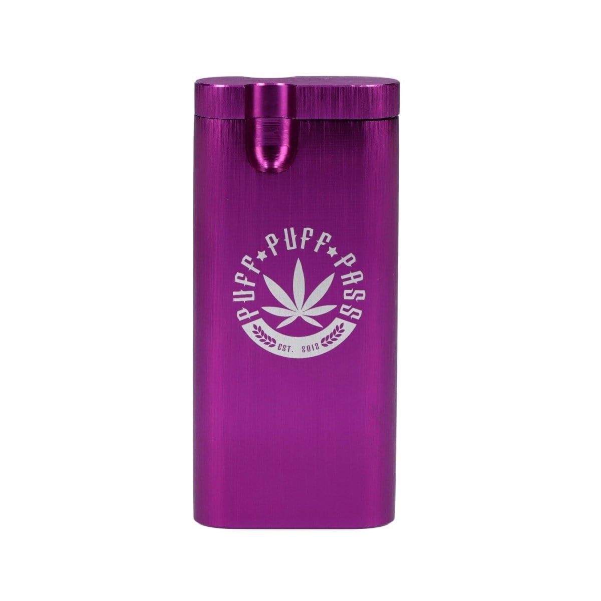 A close-up, angled view of the Aluminum Dugouts, showcasing its sleek, metallic finish and cylindrical shape.