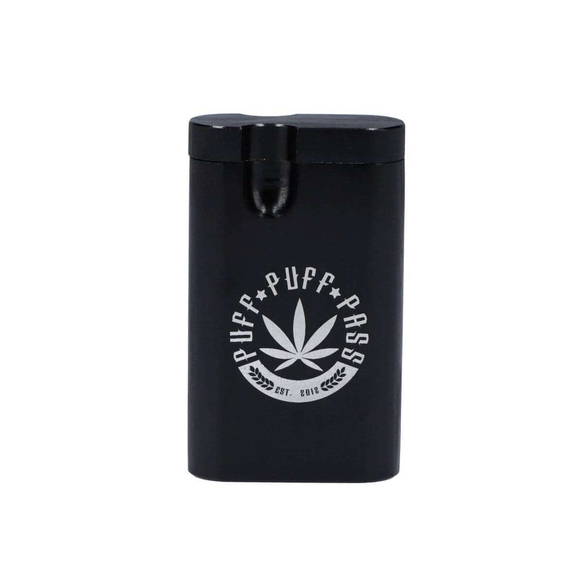 A front view of the Aluminum Dugouts, showcasing a sleek, metallic container with a minimalist design.