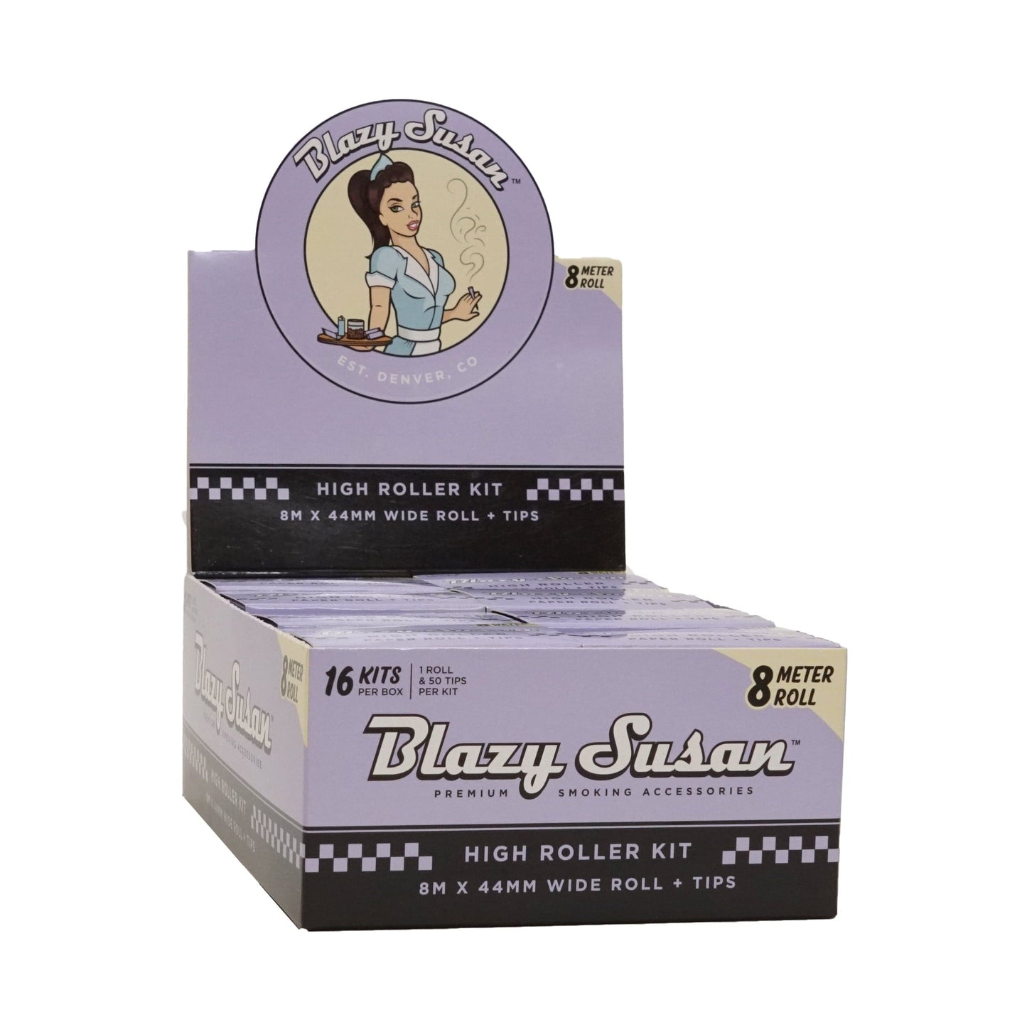 Blazy Susan Rolling Papers High Roller Kit Blazy Susan Purple Rolling Papers