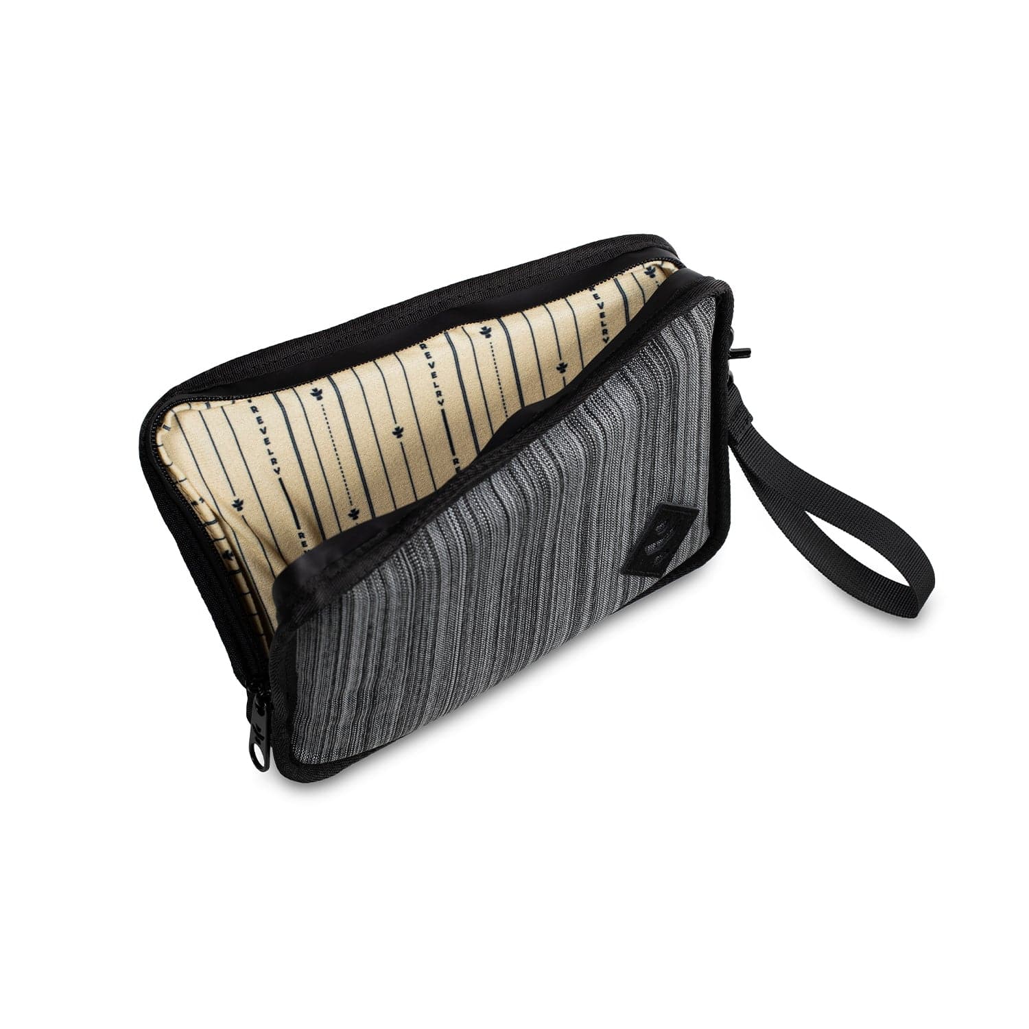 The Gordo - Smell Proof Padded Pouch is pictured from a high angle, showing its zipped closure and rectangular shape against a plain white backdrop.