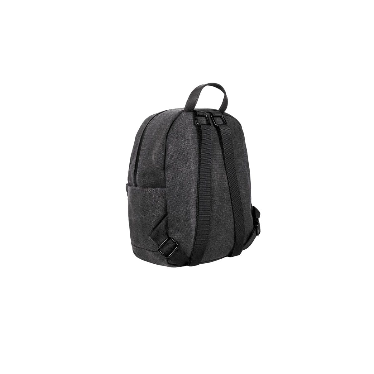 A three-quarter view of The Shorty - Smell Proof Mini Backpack against a plain white background.