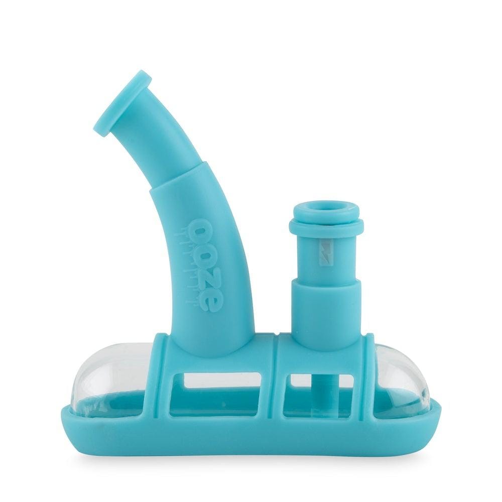 Ooze Bubbler Teal Ooze Steamboat Silicone Bubbler