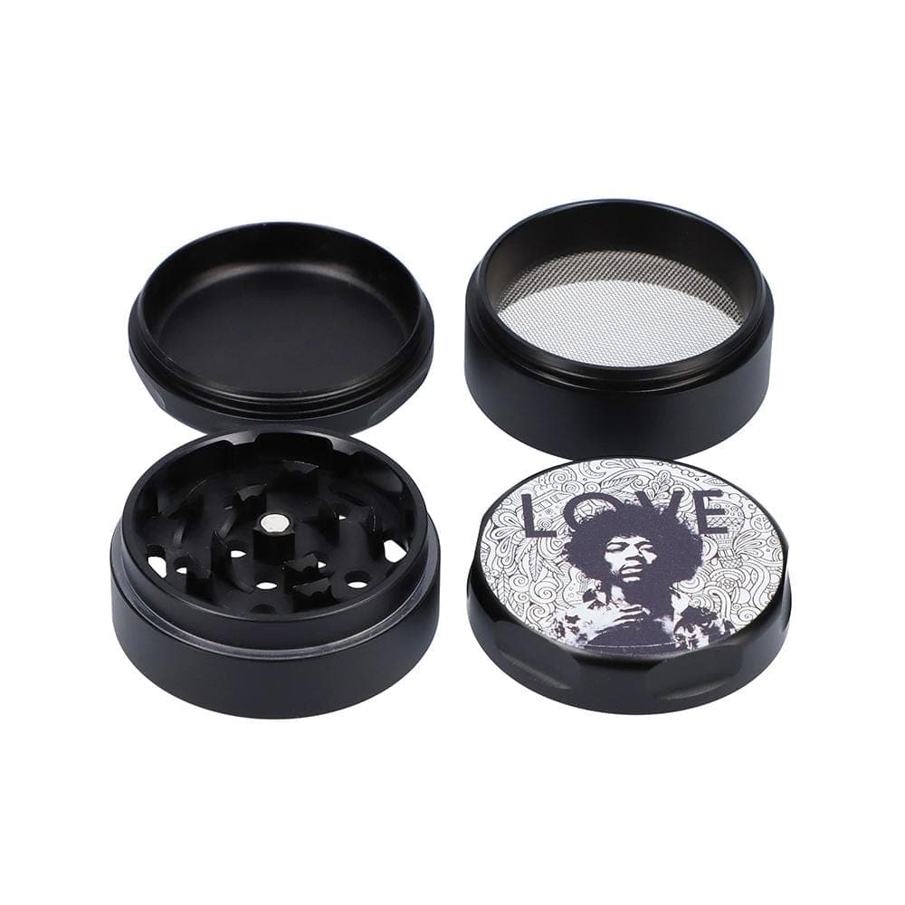Rock Legends GRINDERS Jimi Hendrix Love 55mm 4-Piece Grinder