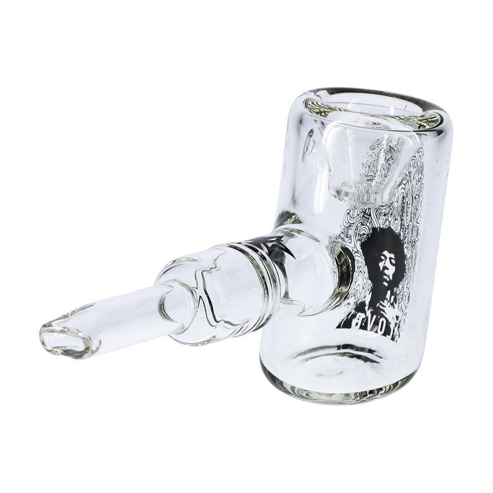 Rock Legends Hand Pipe Jimi Hendrix Love 6" Clear Hammer Sherlock Pipe