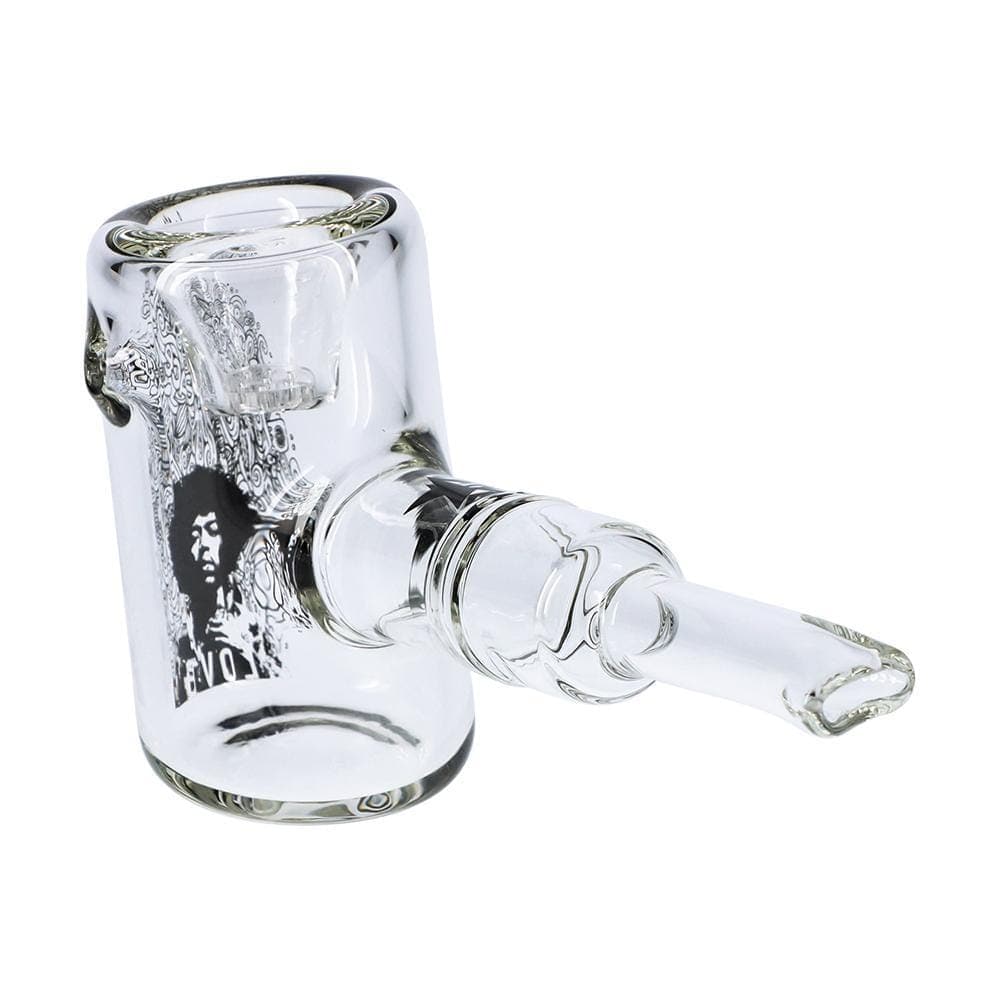 Rock Legends Hand Pipe Jimi Hendrix Love 6" Clear Hammer Sherlock Pipe