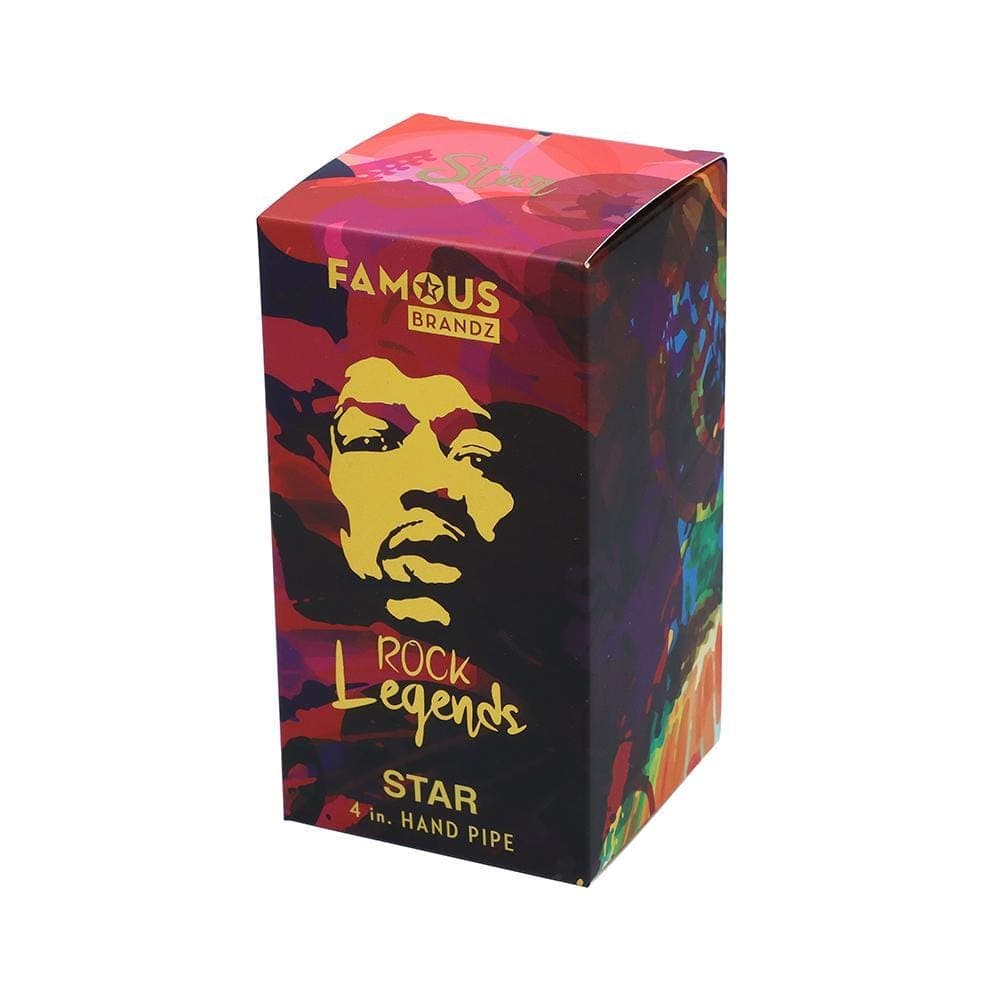 Rock Legends Hand Pipe Jimi Hendrix Star 4" Spoon Pipe