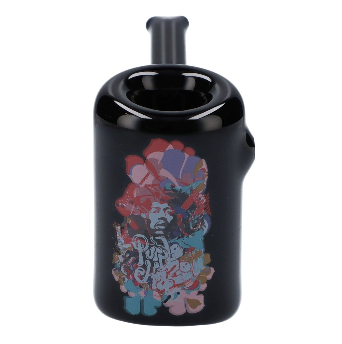 Rock Legends Hand Pipe Jimi Rainbow Haze 6" Black Hammer Sherlock Pipe