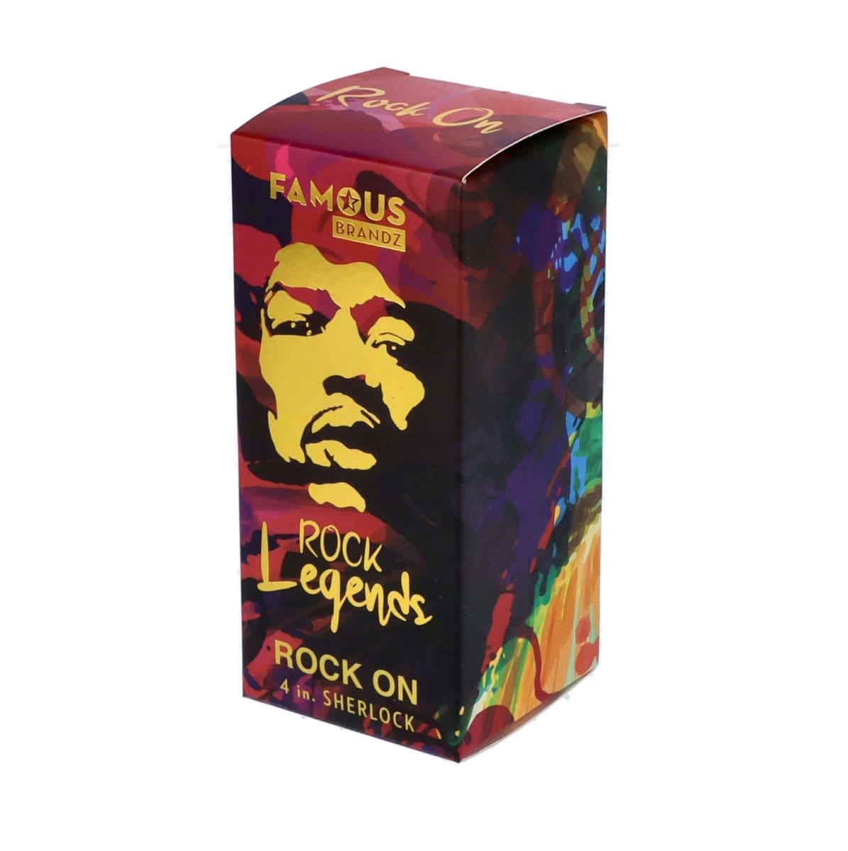 Box for “Rock Legends” cannabis accessory featuring a portrait of Bob Marley.