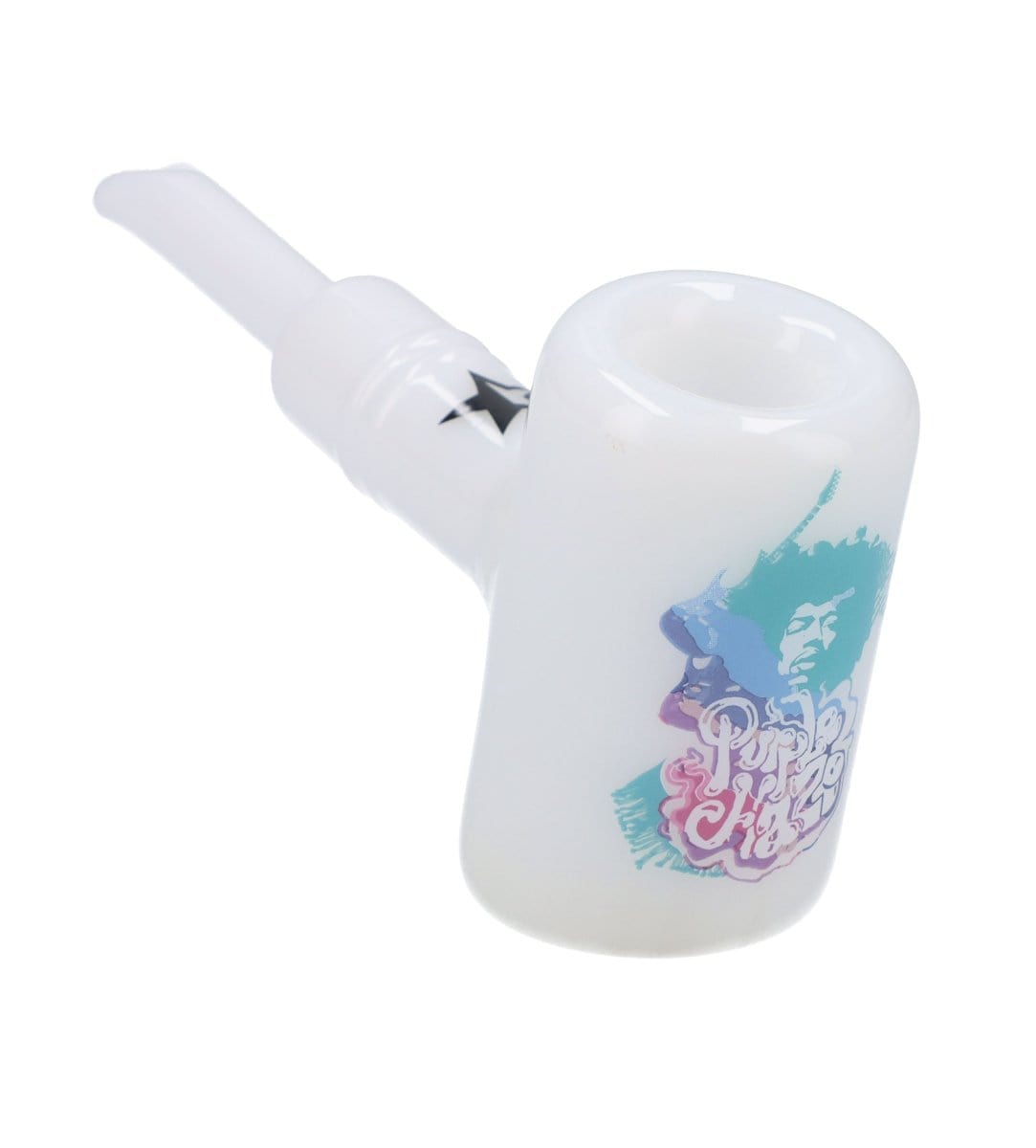 Valiant Distribution Hand Pipe Rock Legends Jimi Purplehaze Sherlock Pipe White 6 in.