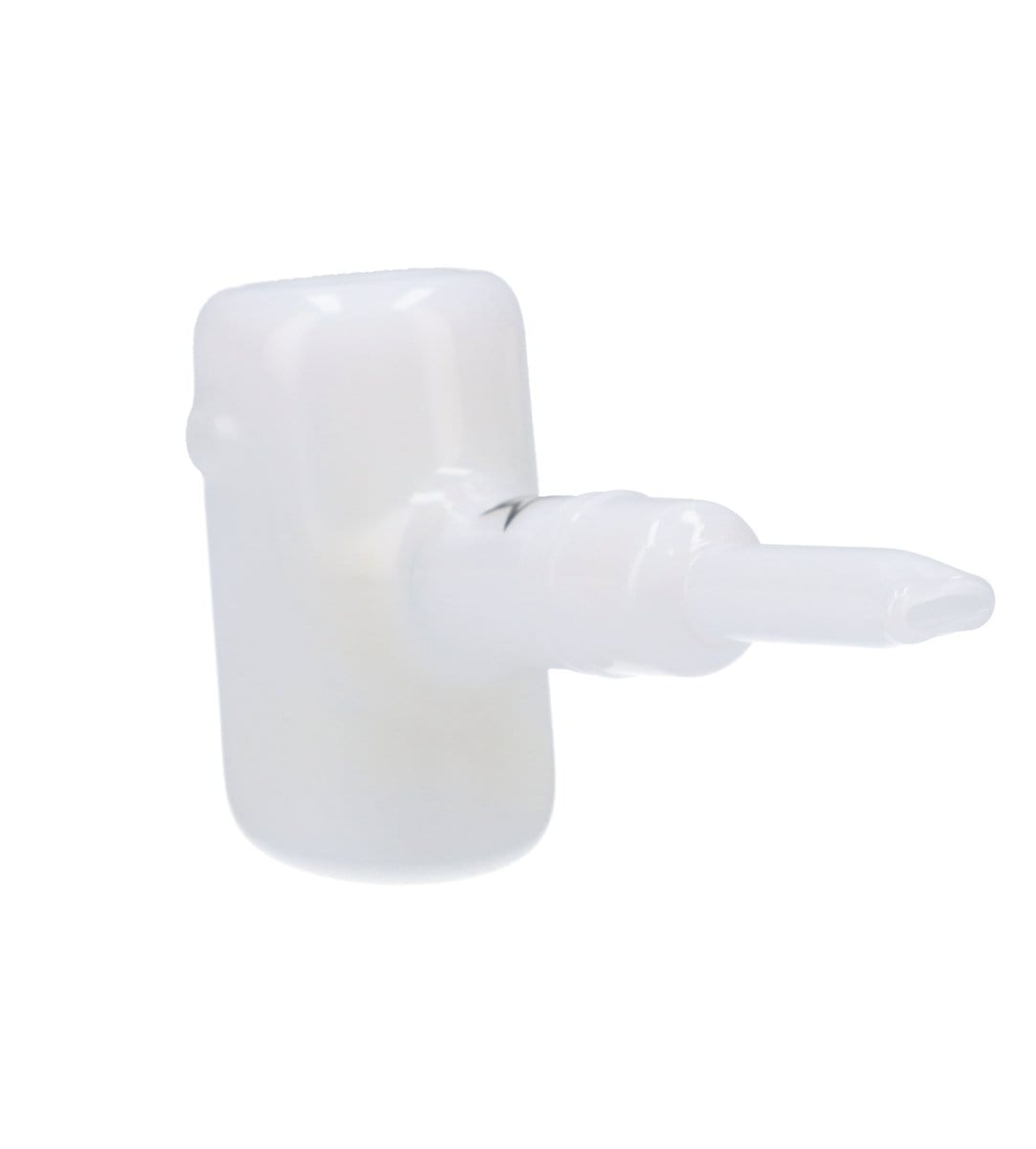 Frosted glass cannabis oil syringe.
