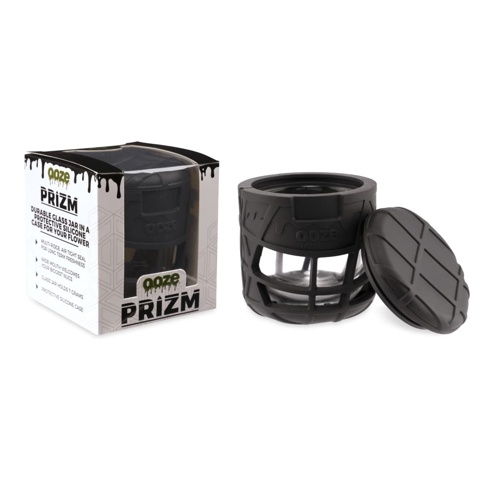 Ooze Accessories Ooze Prizm Silicone-Wrapped Glass Stash Jar