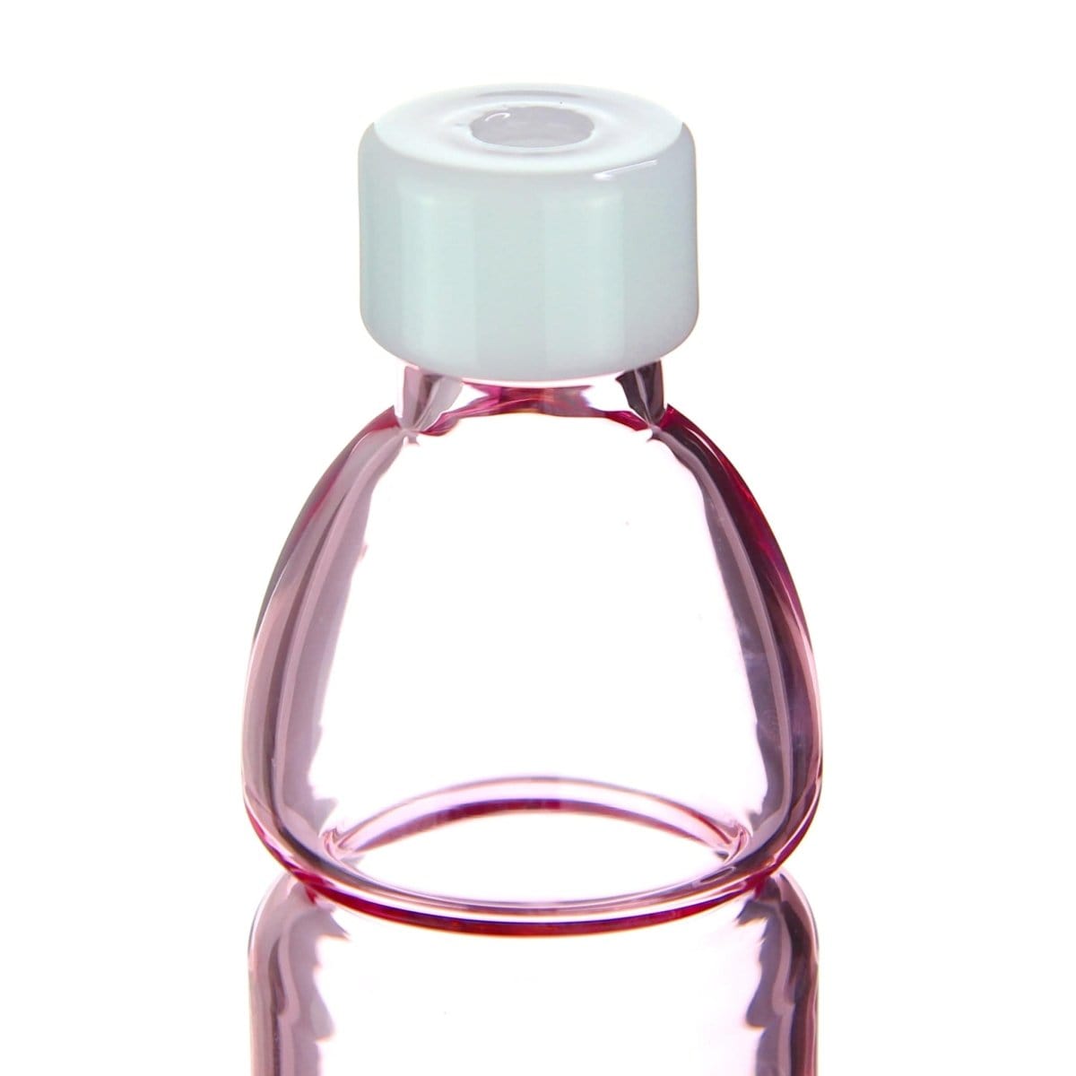Front view of the Terpade Bottle Bong, showcasing its sleek glass form and clean lines against a neutral background.